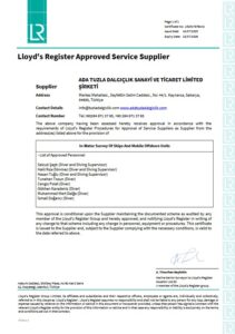 Lloyd's Register Approved Service Supplier