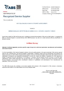 ABS Certificate